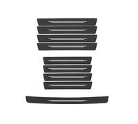 DJJNHF 9 Pezzi Protezioni Soglie in Carbonio per Mercedes-Benz W219 CLS 280 CLS 300 W211 E200 E220 E240 E250 E270 2002-2010, Protezione AntiGraffio per la Soglia della Portiera Accessori per Auto