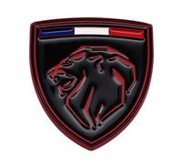DJJNHF Emblem Sticker per Peugeot 3008 2024,Tronco Logo 3D Anteriore Posteriore Adesivo Alfabeto Distintivo Sostituire Emblem Sticker Accessori Styling,E- Without Letters