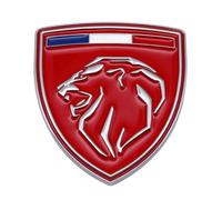 DJJNHF Emblem Sticker per Peugeot 3008 2024,Tronco Logo 3D Anteriore Posteriore Adesivo Alfabeto Distintivo Sostituire Emblem Sticker Accessori Styling,B- Without Letters