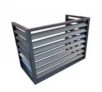 DJJYCTNM Copertura AC Mini Split per Unità Esterne Robusto Alluminio, Prestazioni Ottimali e Protezione del Sistema Mini Split Condensatore Esterno Compatibile con Sistema Antifurto (Color : Gray, S