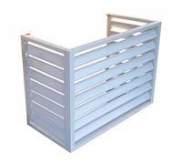 DJJYCTNM Robusto Copricondizionatore in Alluminio Antifurto, Copertura del Climatizzatore Esterno,Copertura del Condensatore del Condizionatore D'aria Centrale,Adatto per Esterni (Color : White, Siz