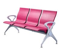 DJJYCTNM Sedie per Sala D'attesa - Sedia da Ufficio a 3 Posti, Panca per Sala D'attesa con Braccioli per Clinica, Banca, Aeroporto(Pink)