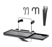 DJJYCTNM Tavolo Pieghevole Multifunzione per Il Volante per Auto, Vassoio per Sedile Posteriore, Tavolino per Auto, Computer Portatile, Tavolo da Pranzo per Auto
