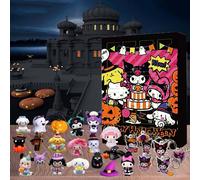 DJKDJL Sanrio Advent Calendar 2024, 24 pcs Action Figures Set Include Kuromi Pompompurin My Melody, Ideal Gifts to Welcome Halloween