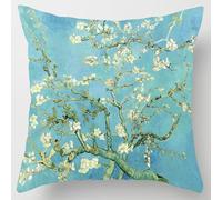 DJKKiTTQ Van Gogh, Federa per cuscino da divano, 45 x 45 cm, morbida, decorativa, per divano, letto, divano (fiori di mandorlo)