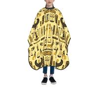 DJNGN 39x47 pollici Bambini Taglio di capelli Mantello Antico faraone egiziano Sigillo Grembiule da parrucchiere con chiusura regolabile Mantello da barbiere