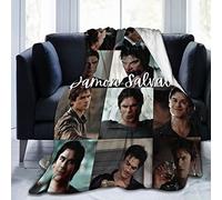 DJNGN Accogliente peluche Damon Thow Coperta Salvatore Coperta di flanella, Biancheria da letto Coperta morbida in pile caldo per divano Divano Soggiorno Ufficio Car Camp Coperte da spiaggia 80"X60"