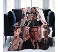 DJNGN Accogliente peluche Stefan Thow Coperta Salvatore Coperta di flanella, Biancheria da letto Coperta morbida in pile caldo per divano Divano Soggiorno Ufficio Car Camp Coperte da spiaggia 50"X40"