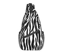 DJNGN Borsa a tracolla con stampa zebrata, borsa a tracolla, zaino da trekking all'aperto per il fine settimana, adatto per uomini e donne
