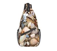 DJNGN Borsa a tracolla con varie conchiglie, borsa a tracolla, zaino da trekking all'aperto per il fine settimana, adatto per uomini e donne