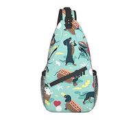 DJNGN Borsa a tracolla per hot dog e limonata, borsa a tracolla, zaino da trekking all'aperto per il fine settimana, adatto per uomini e donne