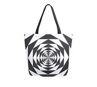 DJNGN Borsa tote in tela con motivo infinito esagonale Borse per la spesa riutilizzabili Borsa per il trasporto con manici