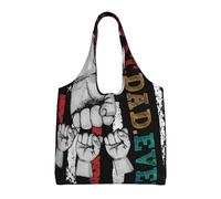 DJNGN Borsa tote in tela riutilizzabile Mio papà è un supereroe per la festa del papà, ideale come borsa per la spesa o come regalo da spiaggia.