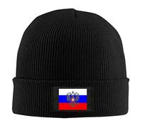 DJNGN Cappello a Cuffia Unisex con Bandiera dell'emblema dell'aquila Russa Cappello Lavorato a Maglia in Lana con Berretto Caldo Lavorato a Maglia