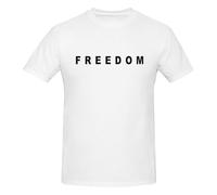 DJNGN Charlie Kirk Freedom T-Shirt Estiva in Cotone, Manica Corta