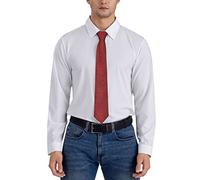 DJNGN Cravatta da uomo Cravatte divertenti 3d Red Dragon Scale Skin Cravatta da uomo Cravatte da lavoro per feste Cravatte morbide