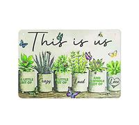 DJNGN Farfalla This Is Us A Little Bit of Crazy Retro Targa in metallo Poster in metallo Targa vintage Bar caffetteria Home Decor per esterni Cucina Ferro Pittura Cafe Club Man Cave Wall Plaque