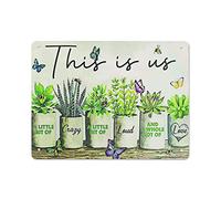 DJNGN Farfalla This Is Us A Little Bit of Crazy Retro Targa in metallo Poster in metallo Targa vintage Bar caffetteria Home Decor per esterni Cucina Ferro Pittura Cafe Club Man Cave Wall Plaque