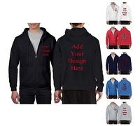 DJNGN Felpa con Cappuccio Personalizzata per Uomo, Felpa con Cappuccio da Uomo Personalizzata, Giacche Personalizzate, progetta Le tue Felpe con Cappuccio, Felpa con Cappuccio, Cappotto con Tasca
