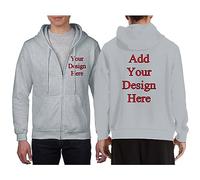 DJNGN Felpa con Cappuccio Personalizzata per Uomo, Felpa con Cappuccio da Uomo Personalizzata, Giacche Personalizzate, progetta Le tue Felpe con Cappuccio, Felpa con Cappuccio, Cappotto con Tasca