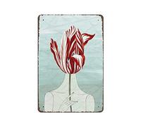 DJNGN in The Garden Ragazze Poster Metallo Targa in metallo Retro Ferro dipinto Giardino Garage Cucina Placca per uomini Cave Bar Cafe Shop Bagno Outdoor Street Home Wall Art Decor Regali