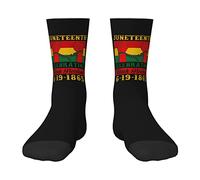 DJNGN Juneteenth Celebrations Black American Freedom Day Calzini per bambini per bambini Calzini sportivi comodi Calzini antiscivolo per bambini Calzino a compressione