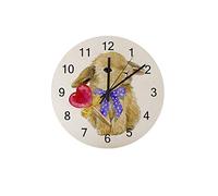 DJNGN Orologio silenzioso Orologio da parete 12" Senza ticchettio Simpatico Piccolo coniglietto Orologio a batteria Creativo Decorazioni per la casa alla moda per cucina Ufficio Scuola Soggiorno