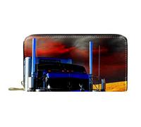 DJNGN Portafoglio Pelle Pelle Zip Borsa Lunga Trasporto Camion