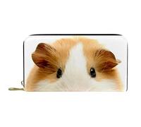 DJNGN Portafoglio Pelle Pelle Zip Portafoglio Lungo Cute Little Hamster