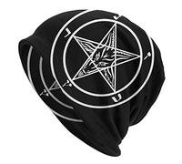 DJNGN Satanismo Tempesta Capra Pentagramma Satana Adulto Unisex Cappello Lavorato A Maglia Berretto Beanie Caldo Cappello Passamontagna