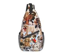 DJNGN Simpatica borsa a tracolla per cani da compagnia, borsa a tracolla, zaino da trekking all'aperto per il fine settimana, adatta per uomini e donne