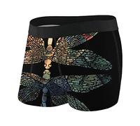 DJNGN Slip Boxer Elasticizzati Traspiranti da Uomo Dragonfly Shadow
