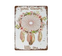 DJNGN Sweet Dreams Little One Poster Targa in metallo Targa in metallo retrò Pittura in ferro Giardino Garage Cucina Targa per uomo Cave Bar Cafe Shop Bagno Outdoor Street Home Wall Art Decor Regali