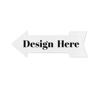 DJNGN Targa in metallo con freccia sinistra personalizzata, segnaletica con freccia personalizzata Segnale stradale Segnale stradale Segnale di consegna Targa aziendale per strada all'aperto Bar