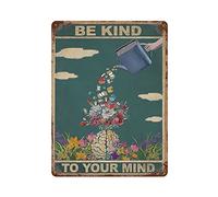 DJNGN Tratta la tua anima fiore poster metallo targa in metallo retrò ferro dipinto giardino garage cucina targa per uomini Cave Bar Cafe Shop bagno all'aperto strada casa Wall Art Decor regali