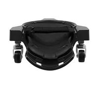 DJOAIUYF 2 ginocchiere rotanti, ginocchiere con 6 ruote, plastica ABS, ginocchiere scorrevoli, girevoli a 360 gradi, ginocchiere flessibili con ruote universali (nero)