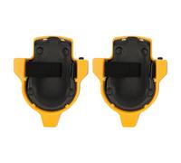 DJOAIUYF 2 ginocchiere rotanti, ginocchiere con 6 ruote, plastica ABS, ginocchiere scorrevoli, girevoli a 360 gradi, ginocchiere flessibili con ruote universali (giallo)
