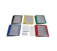 Djois, 114049 - Set di 50 tasche per pivot, formato A4, verticale, sistema di visualizzazione e presentazione di documenti professionali, in PVC morbido, resistente, anti riflessioni, telaio in