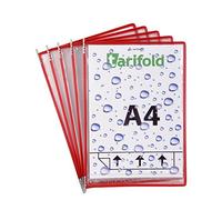 Djois 114063 - Borsa in acciaio inox anti-umidità, formato A4, verticale, 5 pezzi, protezione dei documenti, impermeabile, flessibilità, igiene, fabbriche, cucine, industria alimentare