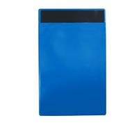 Djois 162001 - Custodia magnetica per riconoscimento logistico, formato A4, verticale, blu, 10 pezzi, alta qualità, apertura superiore, colori ISO per interni, gestione delle scorte