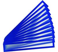 Djois, 195221 - Magneto Pro Header, A3/A2, blu, 10 pezzi, cornice per display, superficie antiriflesso, 4 strisce magnetiche, gestione LEAN, uffici, officine, informazioni visive