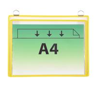 Djois, 340004 - Ripiano con manico Tarifold, formato A4, giallo, 5 pezzi, per conservare documenti, oggetti ingombranti, risparmio di tempo, durata, borsa a soffietto per uffici, fabbriche, fabbricate
