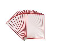 Djois, 924013 - Facile da usare Pivot Pocket Tarifold Pro, A4, PP, rosso, 10 pezzi, durevole, produzione europea, ecologico, riciclabile al 98%