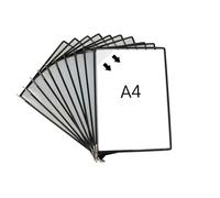 Djois, 924017 - Sacchetti Pivot facili da usare Tarifold Pro, A4, PP, nero, 10 pezzi, materiali robusti, 10 anni di garanzia, produzione europea, 98% riciclabili