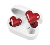 Djowyh Auricolari Wireless,a Forma di Cuore Impermeabili - Autonomia 8 Ore, Cuffie Impermeabili con Cancellazione Rumore e Controllo Touch LED Senza Fili,Per Donne Adulti per l'Ascolto in Compleanno e