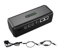 Djowyh Batteria di backup per telecamera di sicurezza,Batteria di backup UPS | Alimentazione batteria per telecamera Wi-Fi da 10400 Mah,Gruppo di continuità compatto, gruppo di continuità per piccole