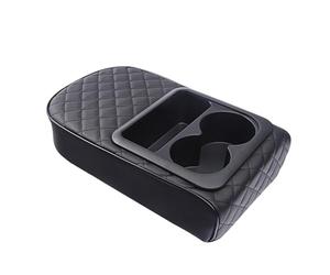 Djowyh Cuscinetto Appoggia Braccia Auto - Alloggiamento Telefono Portabicchieri Comparto Interno - Per Console Centrale | Per Veicolo Camion SUV Pendolarismo Quotidiano Guida Prolungata Viaggi