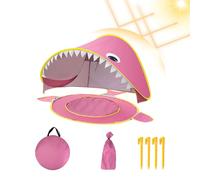 Djowyh da gioco, indoor per bambini - da gioco in campeggio dei cartoni animati,Protezione UV, piccola piscina incorporata, rifugio per sole portatile, baby parasole pieghevole fuori da sole per