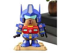 Djowyh Giocattolo Robot A Forma Di Animale - Parti Mobili Con Incisioni, Compatte E Di Facile Trasporto - Figura Robot a Forma di Capibara,per Casa Scaffale Auto Viaggio Attività all'Aperto Compleanno