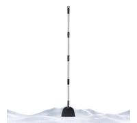 Djowyh Pala da neve | Multifunzionale - E Spazzaneve con manico lungo, pala piatta per lavori esterni - per terrazza cortile prato balcone passerella e sentieri da giardino